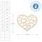 Detailed Heart Wood Cutout, From 4”-23”, Valentine Decor | Woodpeckers